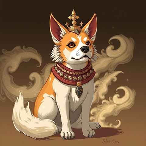 Preview for Regal Dog Illustration Template