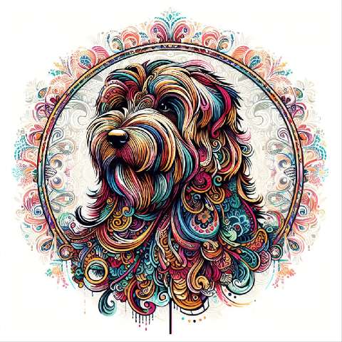 Preview for Colorful Dog Art Design Template