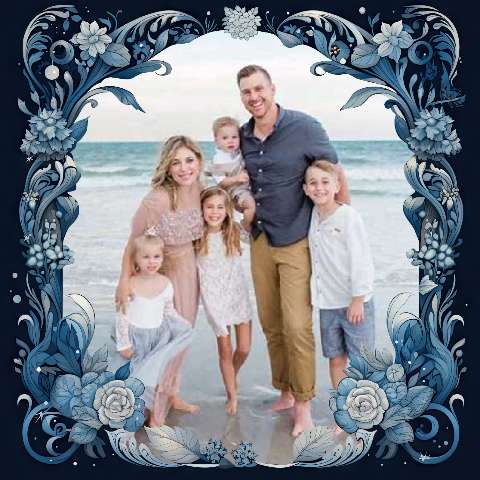 Preview for Family-beach-portrait-frame-christmas-frame-template-577a5