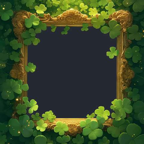 Preview for Golden-shamrock-frame-st-patricks-template-94073