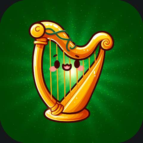 Preview for Cartoon-harp-illustration-stpatappicon-template-2ee8b