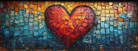 Preview for Mosaic-heart-art-valentines-facebook-template-65bc7