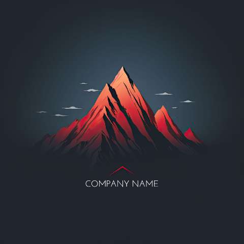 Preview for Mountain-peak-logo-design-logo-mountain-template-53b8c