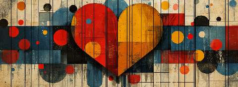 Preview for Abstract-heart-art-template-valentines-facebook-89547