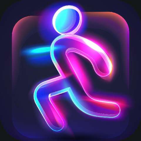 Preview for Neon-runner-icon-exercise-app-template-4c5da
