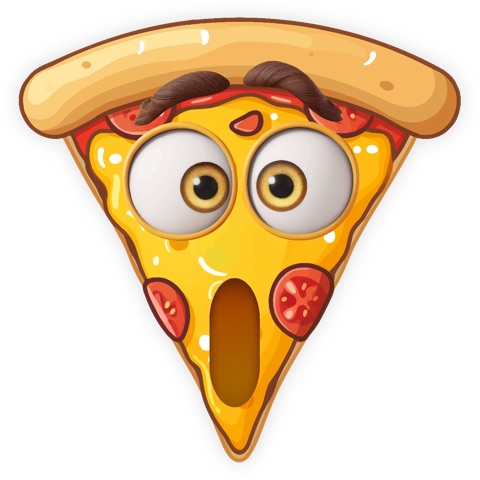 Preview for Shocked Pizza Slice Cartoon Design Template