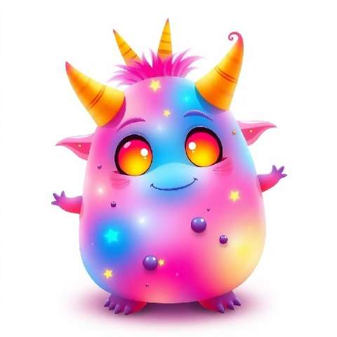Preview for Colorful-cartoon-monster-illustration-aimonsterstyle-template-e453a