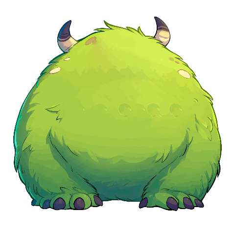 Preview for Cartoon-green-monster-illustration-large-monster-template-c32e5