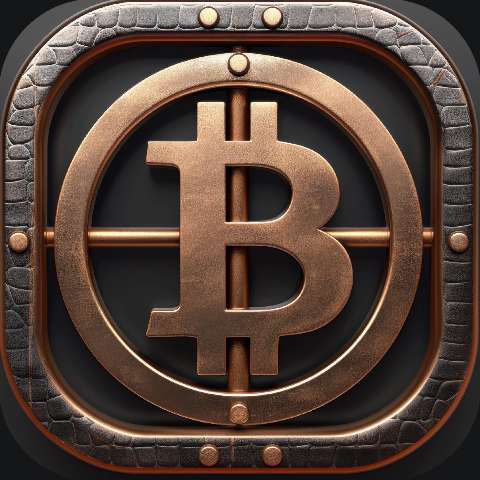 Preview for Bitcoin App Icon Design Template