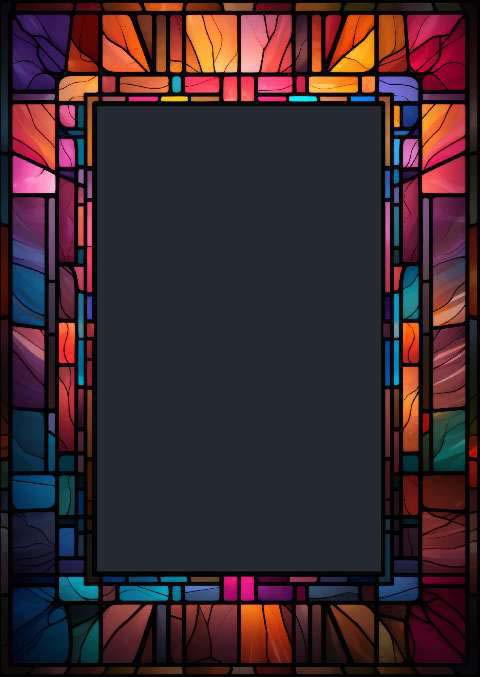 Preview for Stained-glass-frame-template-colorful-frame-8b2e2