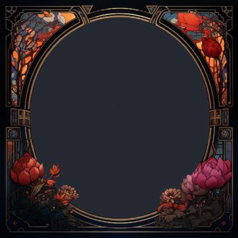 Preview for Art-nouveau-frame-template-colorful-frame-da14c