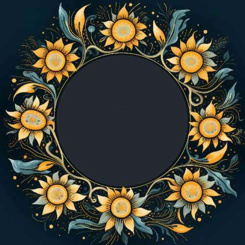 Preview for Floral-frame-design-template-colorful-frame-87b3b