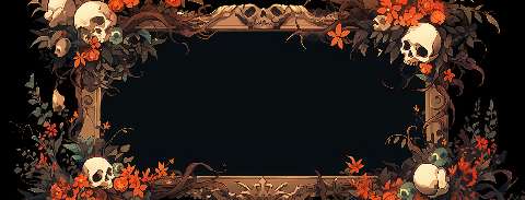 Preview for Spooky-floral-frame-design-halloween-social-template-228ba