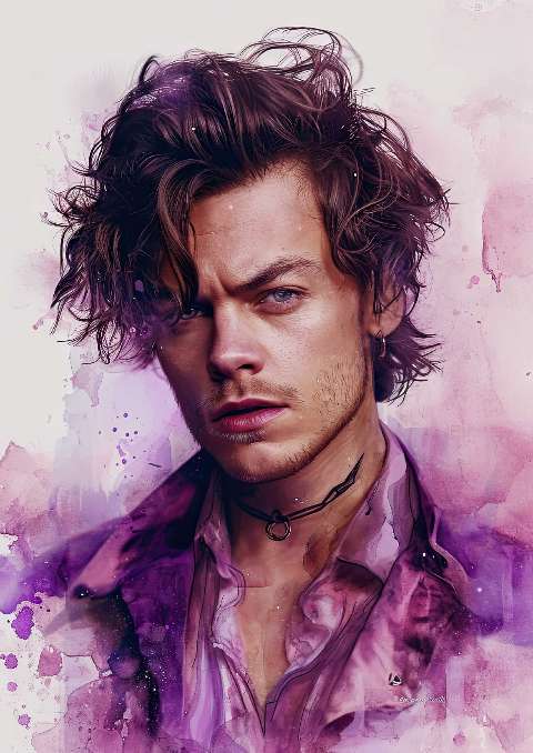 Preview for Watercolor-portrait-man-celebrities-template-be066