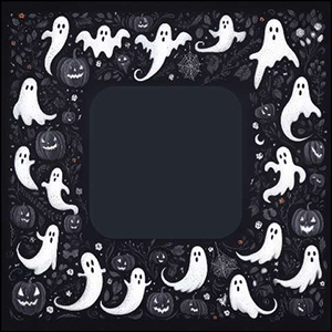 Preview for Halloween-ghost-frame-design-halloween-frame-template-b8246