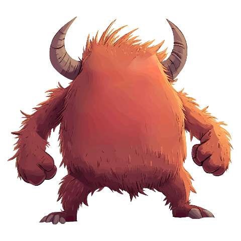 Preview for Red-furry-monster-illustration-character-monster-template-3b18c