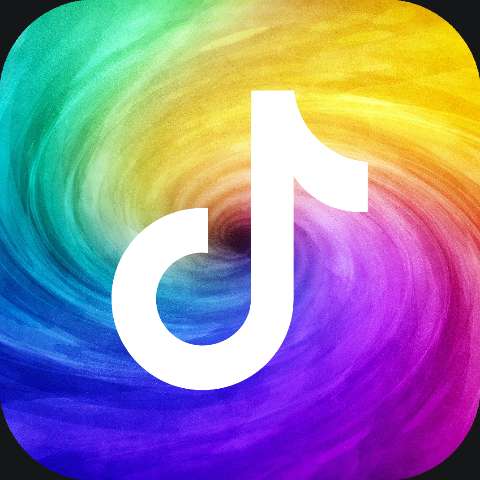 Preview for Tiktok-logo-rainbow-colorful-icon-template-32945