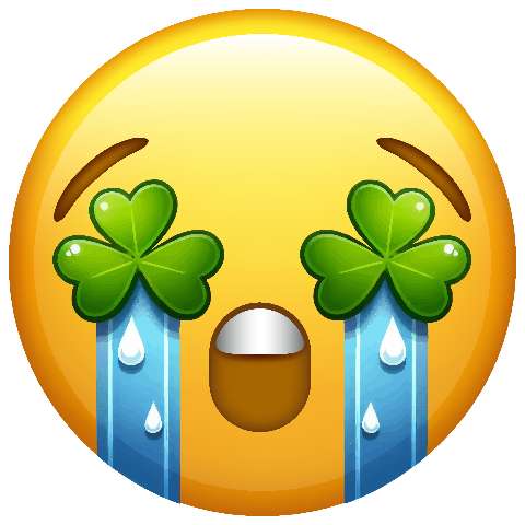 Preview for Crying-shamrock-emoji-face-stpatemoji-template-73201