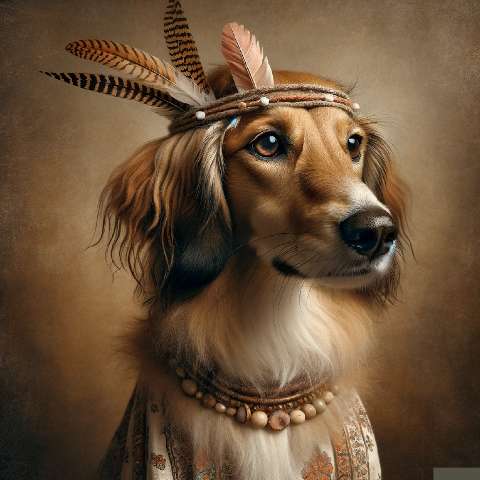 Preview for Regal-dog-native-american-attire-aifashionstyle-template-dbd30