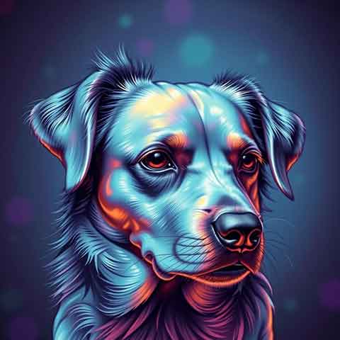 Preview for Vibrant Canine Artwork Design Template