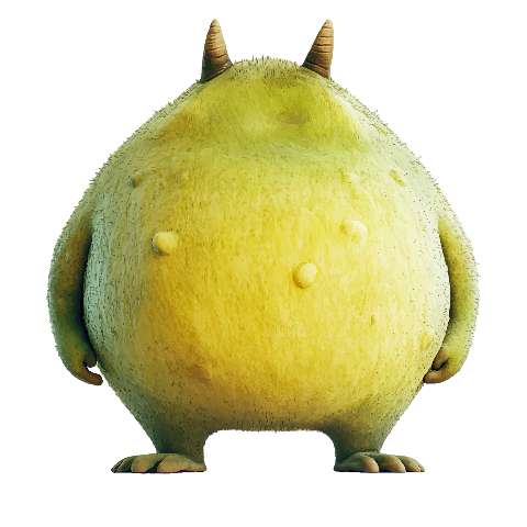 Preview for Green-furry-monster-digital-art-ugly-monster-template-a1afd