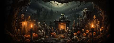 Preview for Halloween-night-skeletons-halloween-social-template-d1356