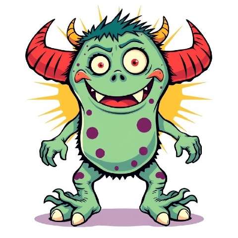 Preview for Cartoon-monster-illustration-aimonsterstyle-template-61f81
