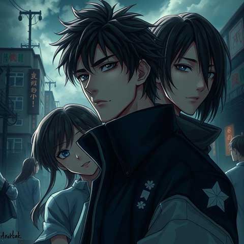 Preview for Anime-urban-drama-scene-aicartoon-template-4b91b