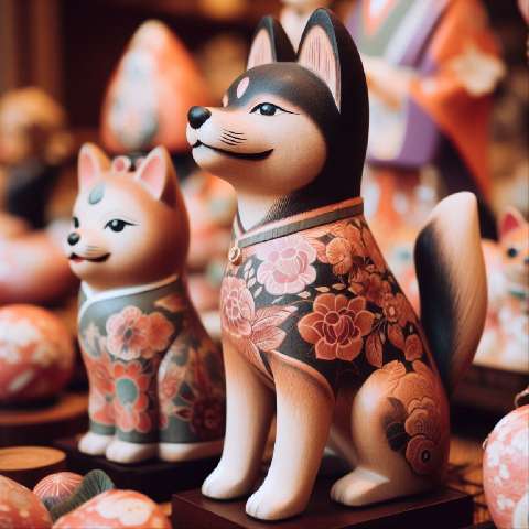 Preview for Handcrafted Japanese Dog Figurines Template