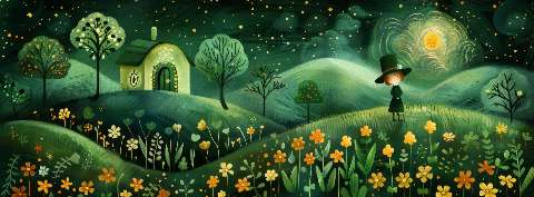 Preview for Whimsical-night-landscape-illustration-st-patricks-template-fdc6c