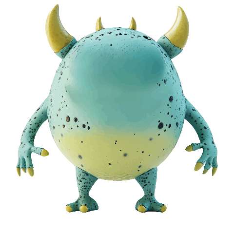 Preview for Cute-monster-figurine-ugly-monster-template-9c79e