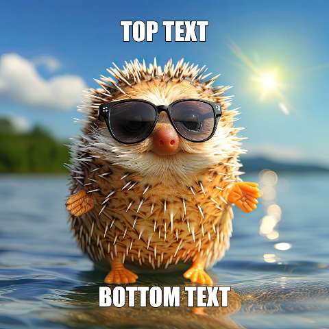 Preview for Cool-hedgehog-meme-meme-animal-template-317c8