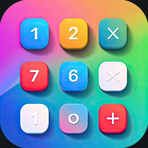 Preview for Colorful Calculator App Icon Template