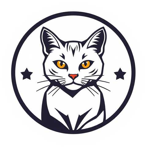 Preview for White-cat-logo-design-aistickerlogo-template-10446