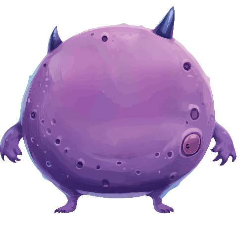 Preview for Purple-monster-illustration-elemental-monster-template-6bc2d