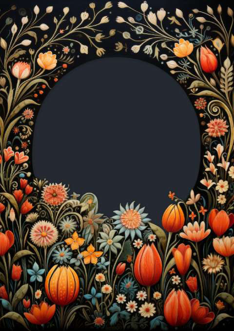 Preview for Floral-frame-design-template-spring-bdb71