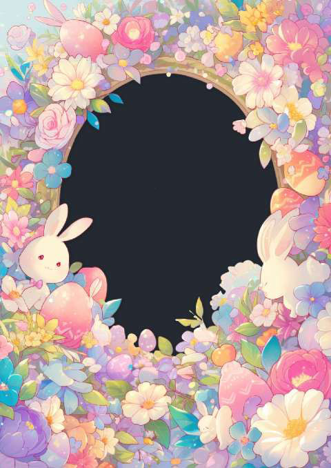 Preview for Easter-floral-frame-bunnies-easter-frame-template-6fe7b