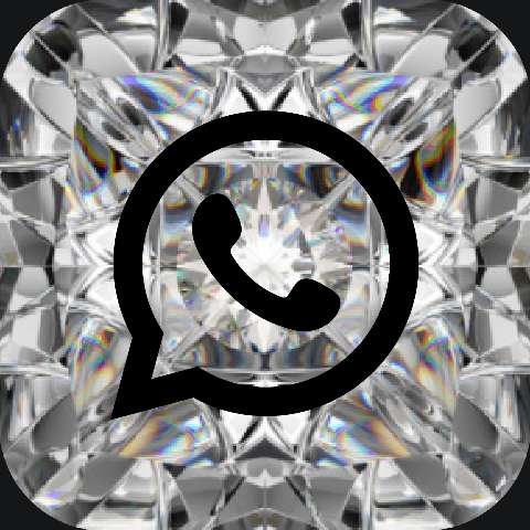 Preview for Whatsapp-icon-diamond-background-diamond-icon-template-16c97