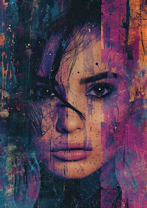 Preview for Abstract-portrait-art-celebrities-template-ea13b