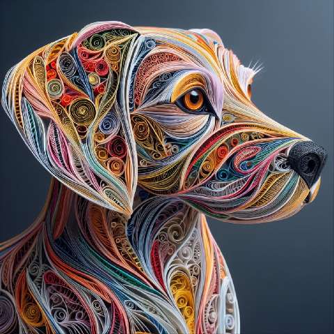 Preview for Vibrant Dog Artwork Design Template