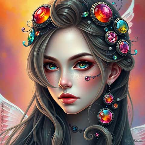 Preview for Steampunk-angel-art-aistylized-template-33a51