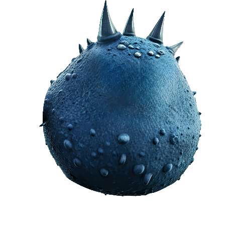 Preview for Dark-blue-spiky-sphere-monster-torso-template-babf6