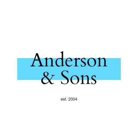 Preview for Anderson-and-sons-simple-logos-template-8abac