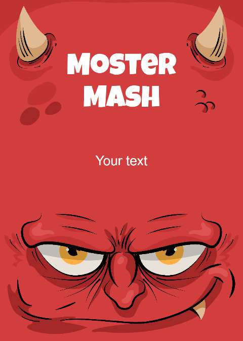 Preview for Monster-mash-red-devil-halloween-flyer-template-5f693