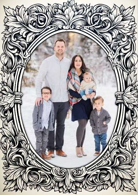 Preview for Family-portrait-winter-frame-christmas-frame-template-0f230