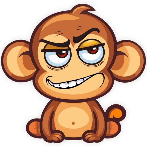 Preview for Angry Monkey Cartoon Character Template