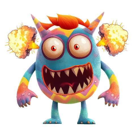 Preview for Colorful-cartoon-monster-illustration-silly-monster-template-c7133