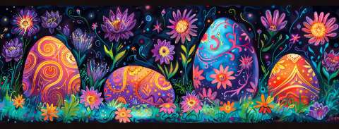 Preview for Easter-eggs-in-garden-easter-facebook-template-805ff