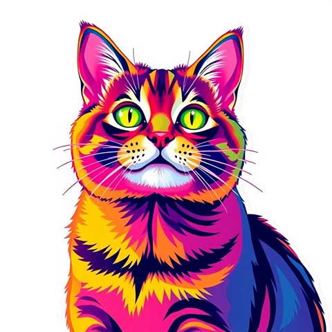 Preview for Colorful-cat-illustration-aistickerunique-template-002b2