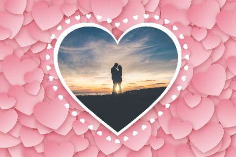 Preview for Romantic-sunset-couple-valentines-day-template-0e257